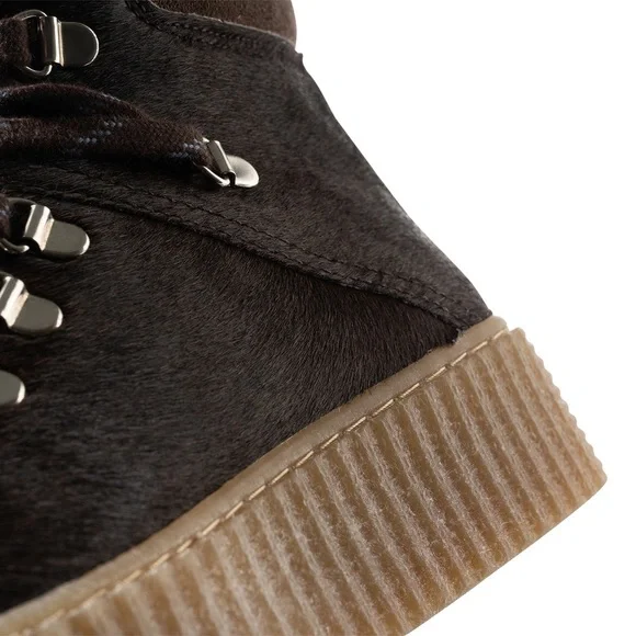 CHIC BROWN AGDA BOOT SUEDE - BROWN PONY SZ 6 - Picture 4 of 9